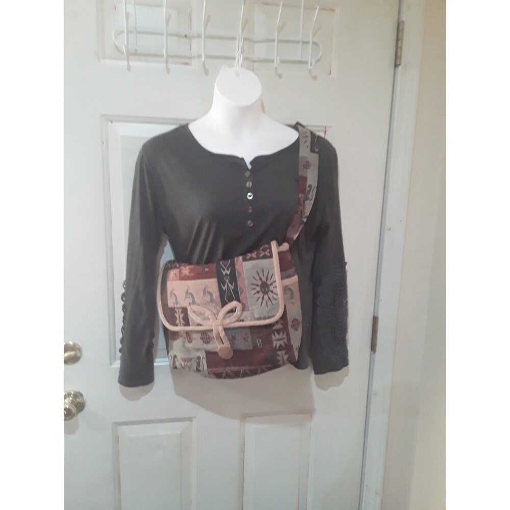 Vintage Kokopelli Shoulder Bag, Tapestry Y2K